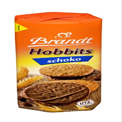 Brandt Hobbits Chocolate Whole-Grain Cookies, 265 g