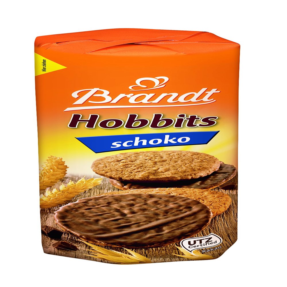 Brandt Hobbits Chocolate Whole-Grain Cookies, 265 g