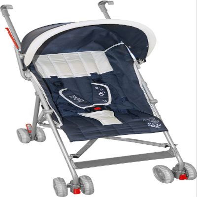 lulabi Abraham Stroller, Blue/Ivory