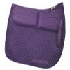 ECP Contoured Correction Dressage Saddle Pad with Adjustable Memory Foam Shims, Purple view 2