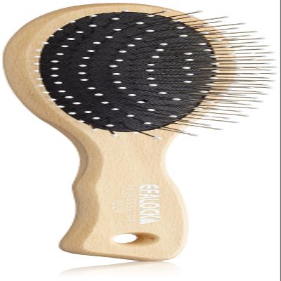 Efalock Oval Wire Brush with Nubs, 12-Row