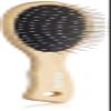Efalock Oval Wire Brush with Nubs, 12-Row view 1