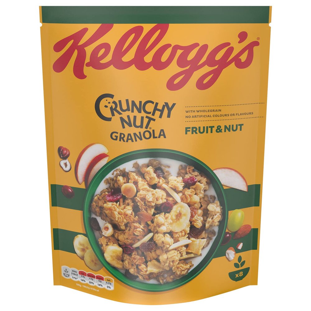 Kellogg's Crunchy Nut Glorious Oat Granola Fruit & Nuts 380 g