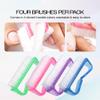 Beauticom Nail Cleaning Brushes with Handles, 4-Pack view 4
