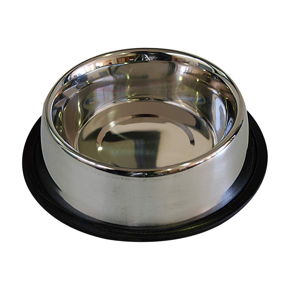 Croci C6FK3010 Steel Dog Bowl Non-Slip, 1.9 L / 29 cm