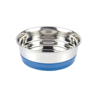 Croci C6059004 Steel Bowl Fluo, 200 ml, Blue