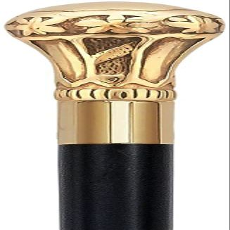 Royal RC Canes Replica of Bat Masterson Cane, Brass Handle, Black