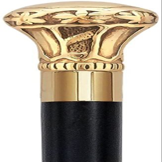 Royal RC Canes Replica of Bat Masterson Cane, Brass Handle, Black