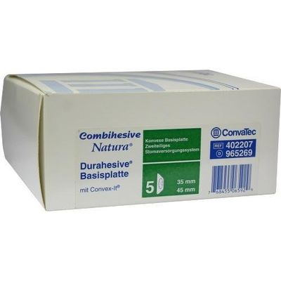 COMBIHESIVE Natura Convex Flexible Adhesive Baseplate 35/45 mm, 5 pcs