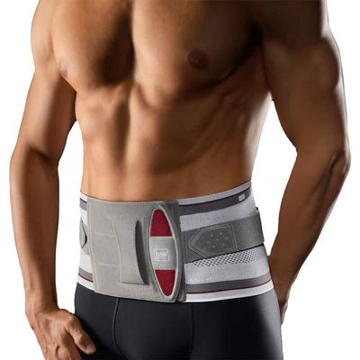 Bort select Stabilo Back Support with Pad, Size 2, Silver