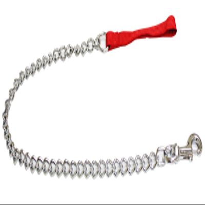 Croci C5079527 Nylon Leash with Chain, 1 m x 3 mm, Red