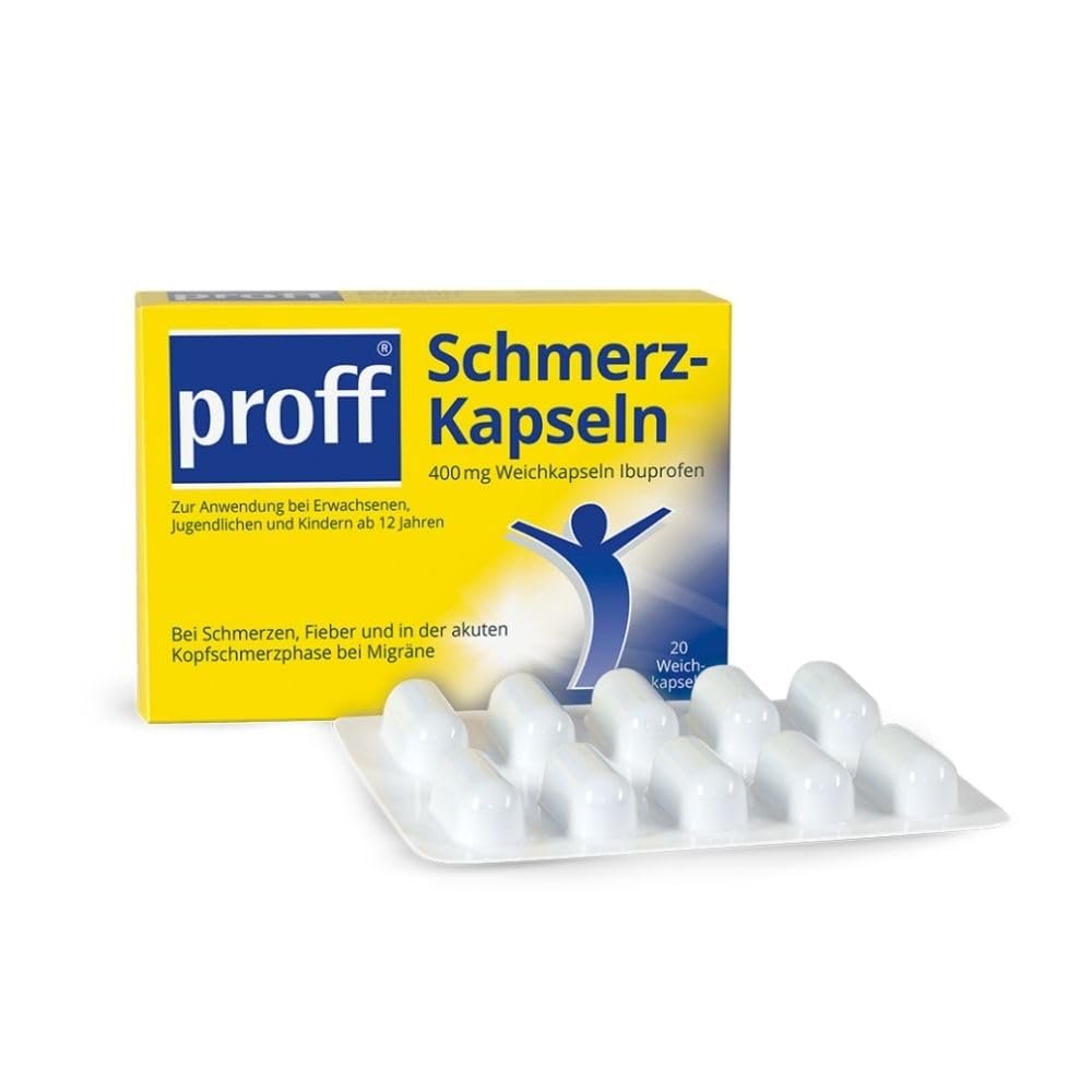 PROFF Pain Relief Capsules 400 mg, 20 Count