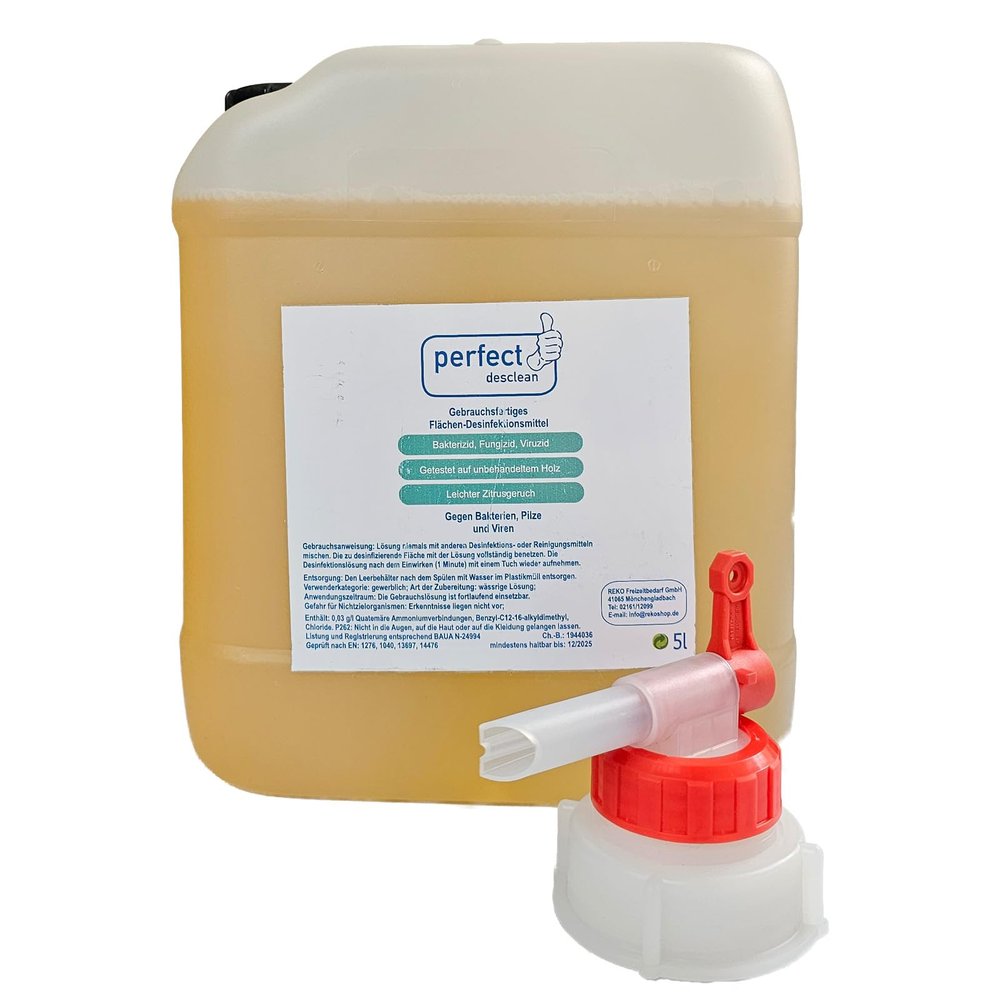 Reko Freizeitbedarf Perfect desclean Ready-to-Use Sauna Disinfectant, 5 L