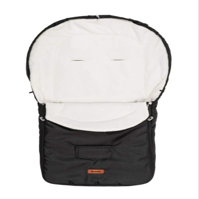 SENSILLO Winter Stroller Footmuff for Bassinet, Stroller & Sled, Black, 95 x 40 cm