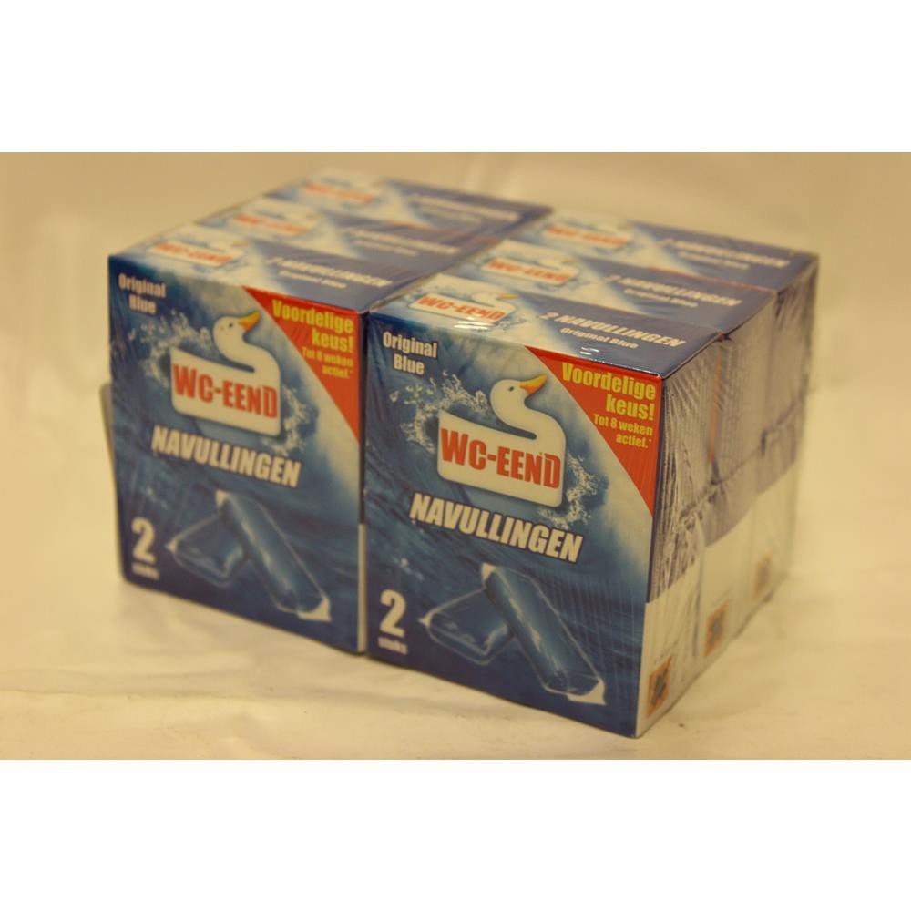 Duck Original Blue Toilet Bowl Cleaner Refills, 6 x 2 Count