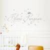 Wall Decal Little Princess Stars Baby Crown M1685 – Turquoise, XL view 2