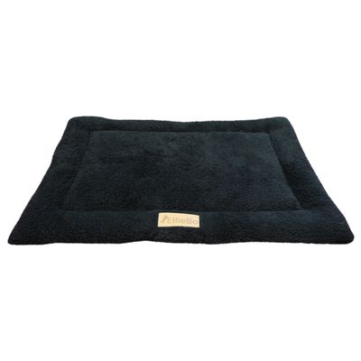 Ellie-Bo Sherpa-Fleece Dog Bed, Black, Fits 76 cm Dog Crate