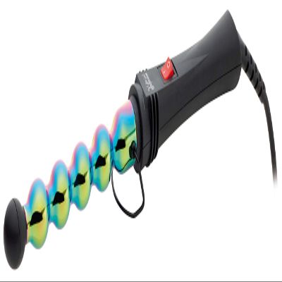 GAMMAPIÙ Professional Bubble Rainbow Curling Iron, 25 mm, Italian Plug