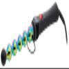 GAMMAPIÙ Professional Bubble Rainbow Curling Iron, 25 mm, Italian Plug view 1