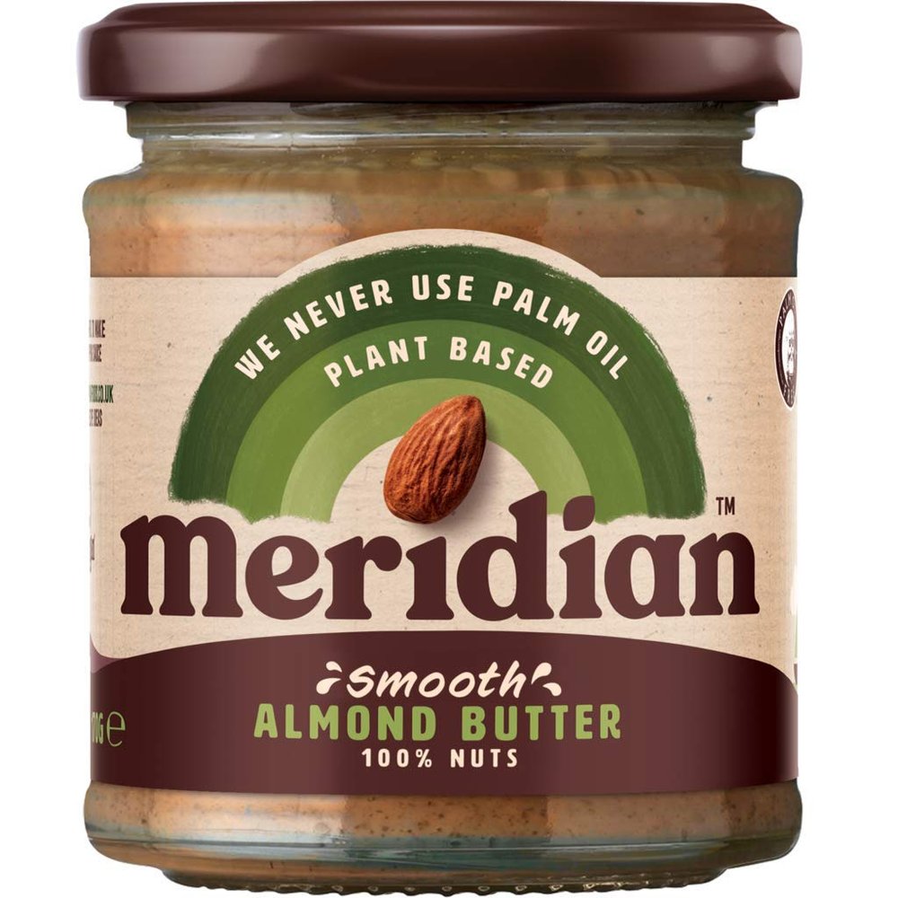 Meridian Smooth Almond Butter, 100% Nuts, 170 g