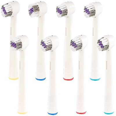 newgen medicals Toothbrush Heads: 8 Replacement Heads for Many Oral-B** Electric Toothbrushes***