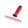 Sourcing Map Plastic Handle Pet Dog Grooming Rake Brush, Red view 2