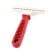 Sourcing Map Plastic Handle Pet Dog Grooming Rake Brush, Red view 3