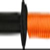EKKIA Ethological Fun Colour Rope Halter + Lead Rope, Full Size, Black/Neon Orange view 1