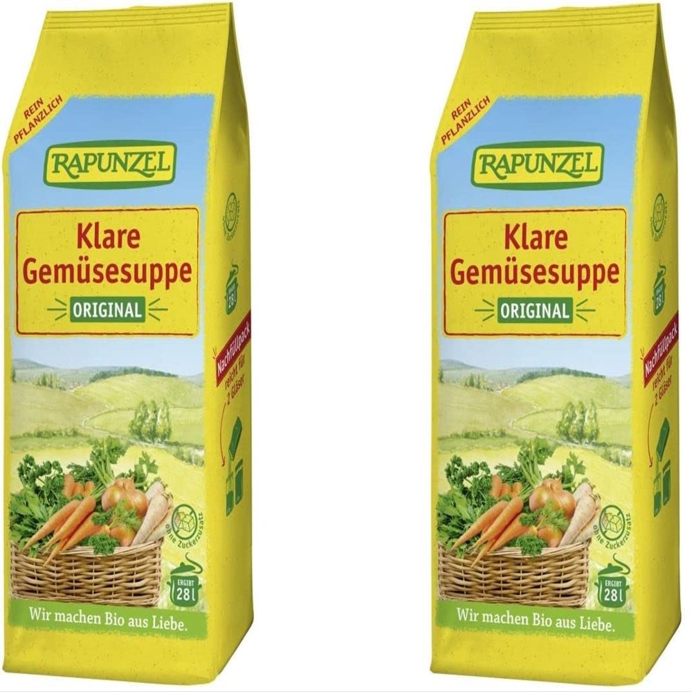 Rapunzel Clear Soup with Organic Yeast (2 x 500 g)