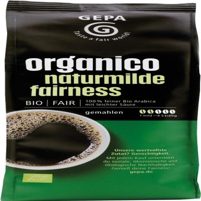 Organic Organico Naturally Mild Fair Trade Coffee, 6 x 250 g