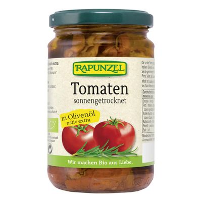 Rapunzel Organic Sun-Dried Tomatoes in Olive Oil, Mildly Spiced (2 x 275 g)