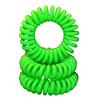 Miya 3-Piece Set of High-Quality Light Green Spiral Hair Ties view 1