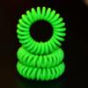 Miya 3-Piece Set of High-Quality Light Green Spiral Hair Ties view 2