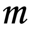 Black Plexiglass Letter, 3 mm – Lowercase m, 10 cm view 1