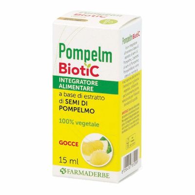 Farmaderbe Grapefruit Biotic Extract Dietary Supplement, Color Standard, 15 mL
