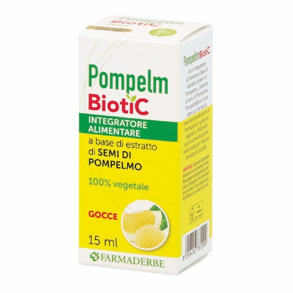 Farmaderbe Grapefruit Biotic Extract Dietary Supplement, Color Standard, 15 mL