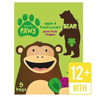 Frchte Tragen Pfoten Dschungel Apple & Blackcurrant Multipack, 5 x 20 g - Pack of 2