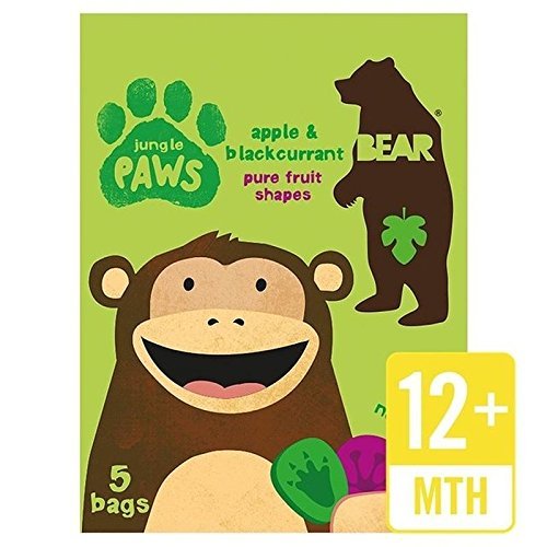 Frchte Tragen Pfoten Dschungel Apple & Blackcurrant Multipack, 5 x 20 g - Pack of 2