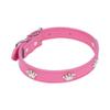AMI CONFORT Dog Collar with Crown Design, Faux Leather, 45 x 2 cm view 1