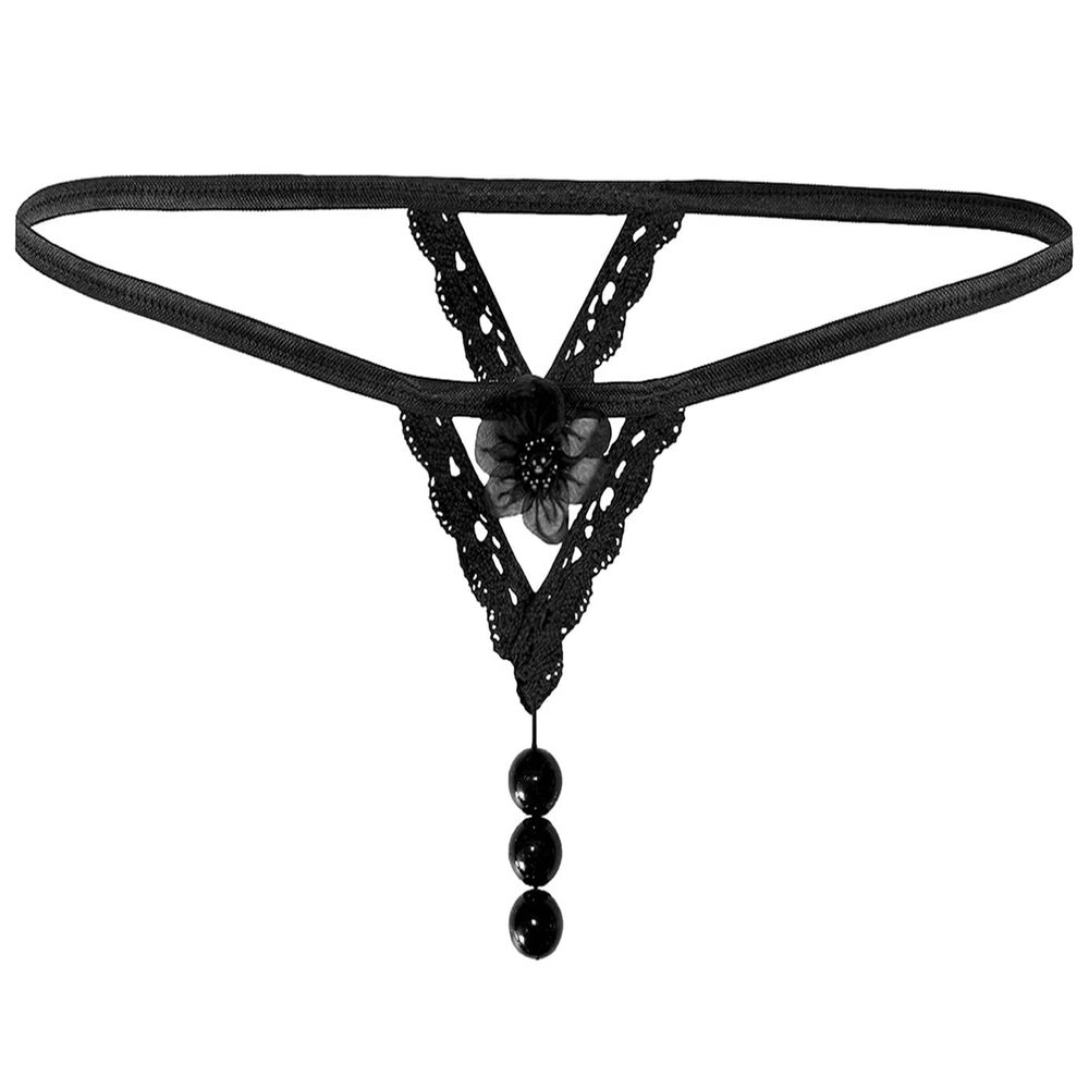 Sohimary 456 Women's Pearl Lace Thong XS S M 32 34 36 38 White