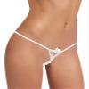 Sohimary 456 Women's Pearl Lace Thong XS S M 32 34 36 38 White view 2