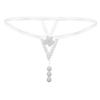 Sohimary 456 Women's Pearl Lace Thong XS S M 32 34 36 38 White view 4