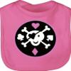 Shirtracer Baby Bib - Colorful Mix - Cute Skull - One Size - Pink view 1