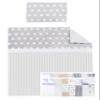 Vizaro Quilted Blanket and Pillow Set for Moses Basket, 70 x 80 cm, 100% Cotton, Dots and Lines view 1