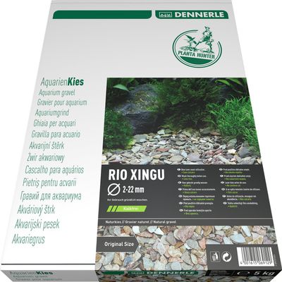 Dennerle Plantahunter Rio Xingu Natural Gravel 2–22 mm for Aquariums