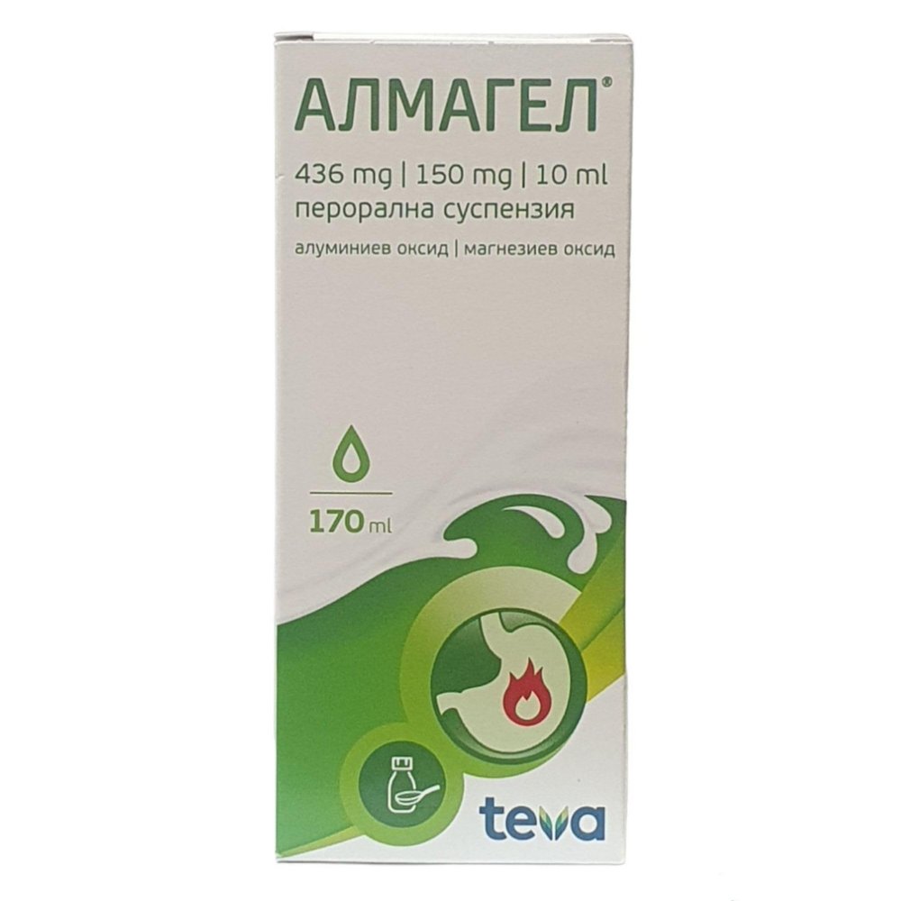 Almagel Oral Suspension for Stomach Aches and Ulcer Symptoms by Actavis