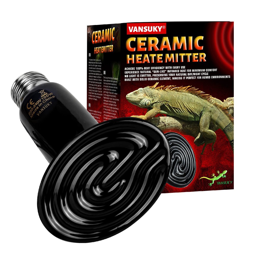 100W Infrared Ceramic Heat Lamp for Reptiles