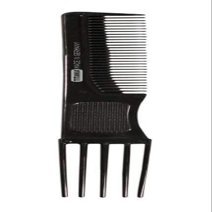 TITANIA Teasing Comb, Approx. 17.5 cm, Black, 1-Pack (1 x 19 g)