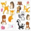 Samunshi 15-Piece Forest Animals Wall Sticker Set, 2 x 27 x 43 cm view 1