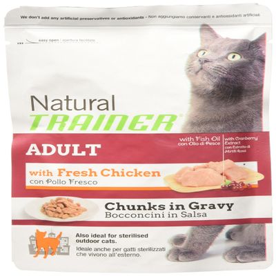 Trainer Natural Adult Wet Cat Food with Chicken, 85 g